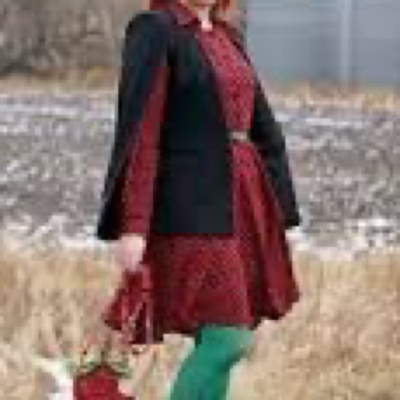 Tatiana & Natouchi Apple Print A-Line Circle Midi Dress XS - Picture 2 of 16